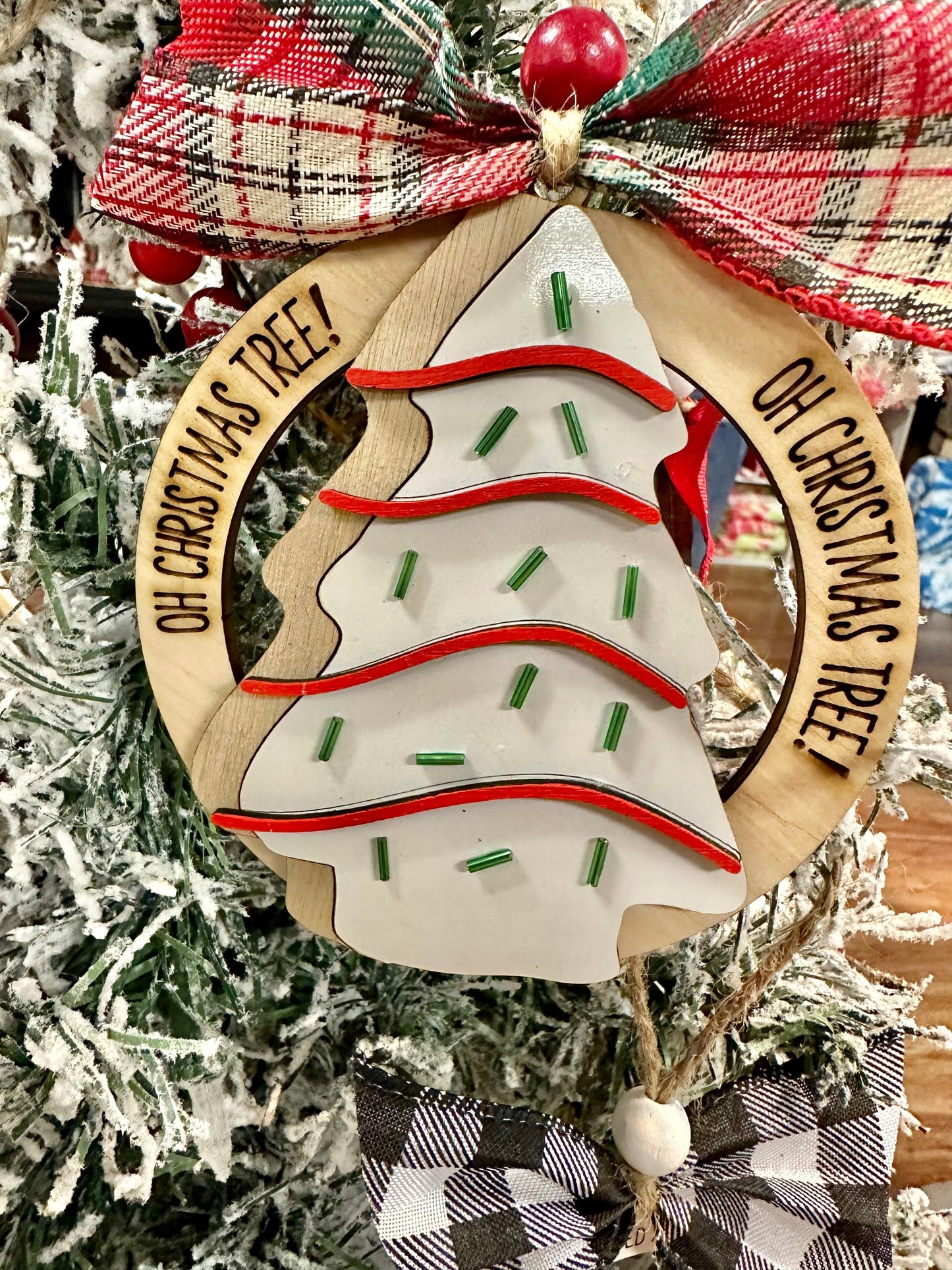 Ornament- Oh Christmas Tree - Snack Cake
