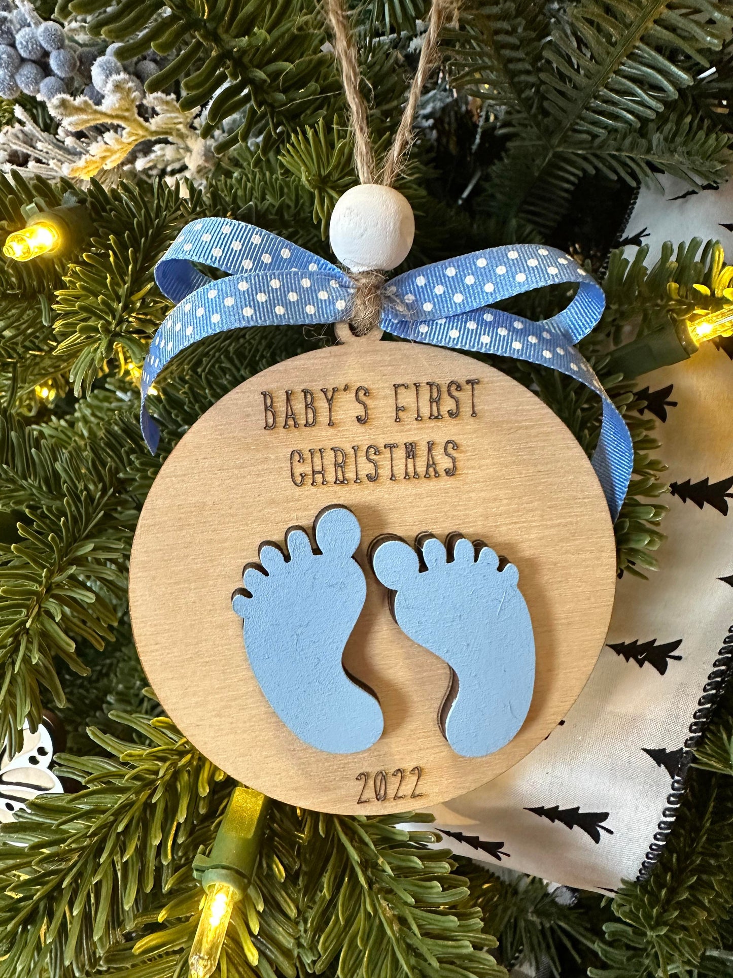 Ornament- Babies first Christmas with Feet