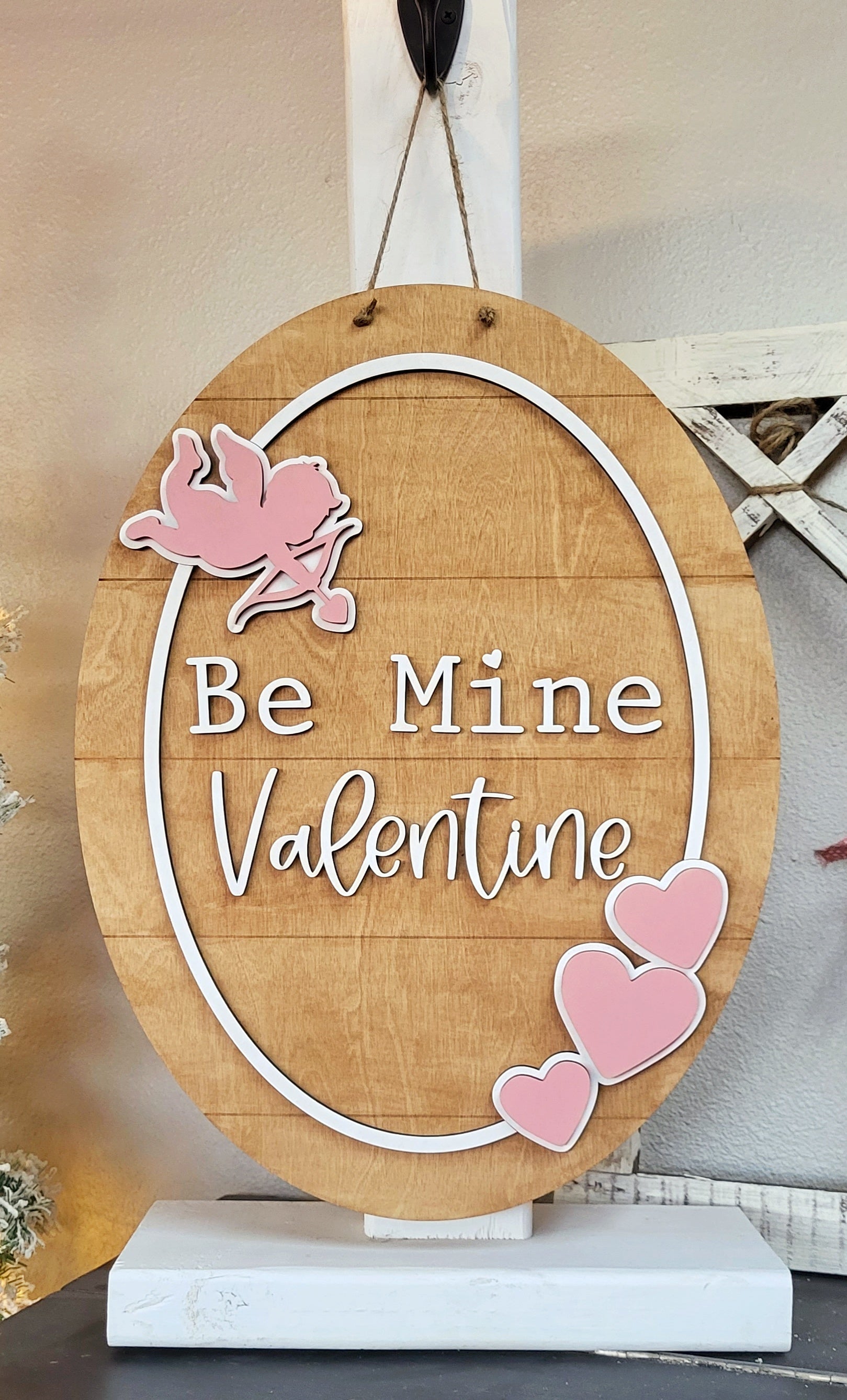 3D Door hanger - Be Mine Valentine