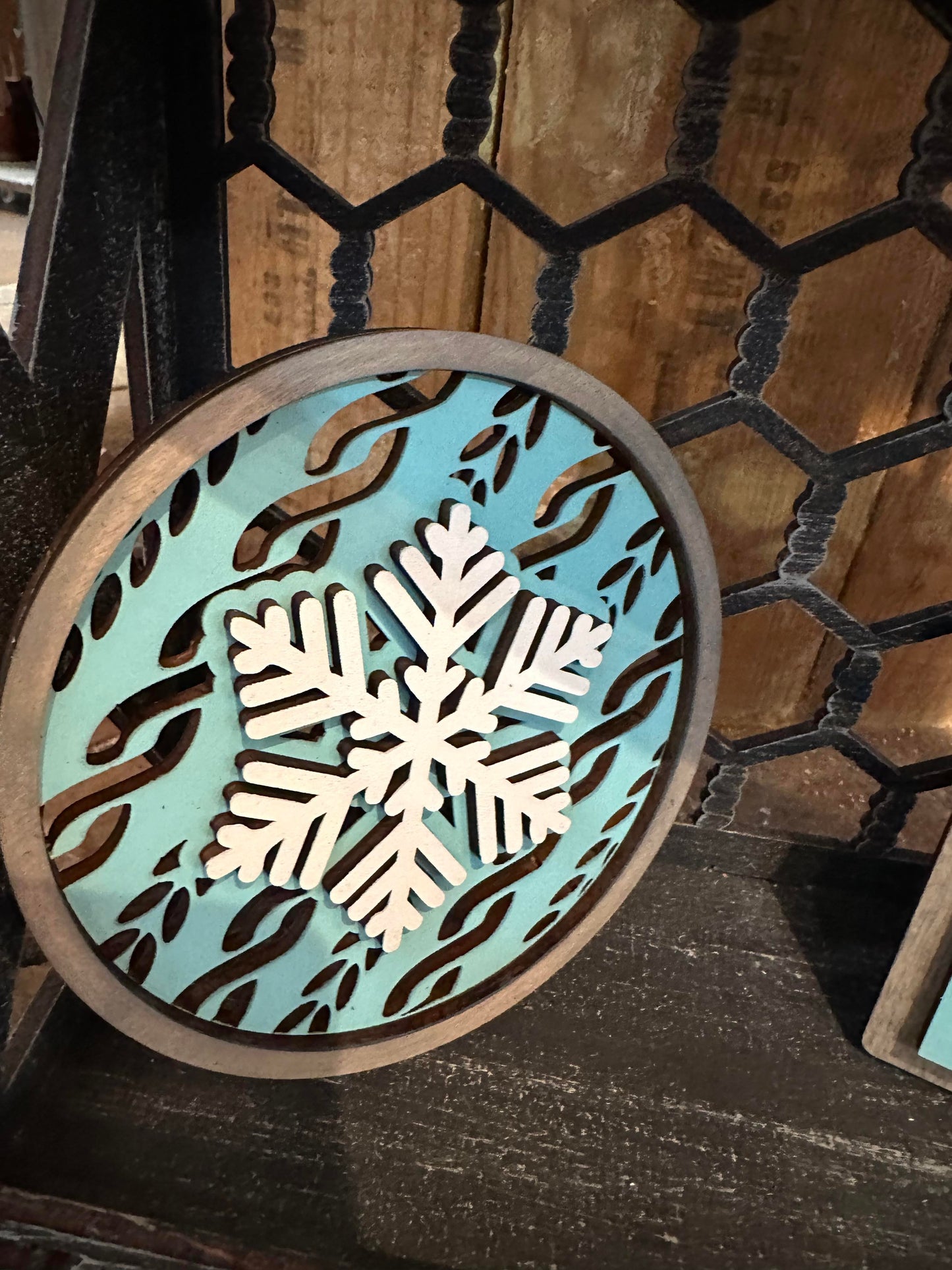 3D Tiered Tray Decor - Winter There's snow place like home