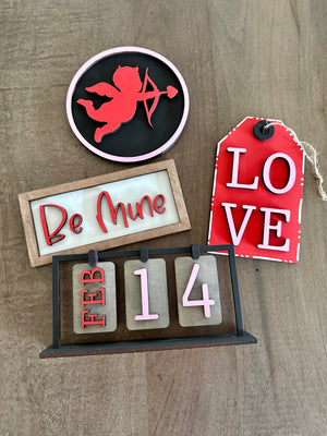 3D Tiered Tray Decor - Be Mine Valentine's Day