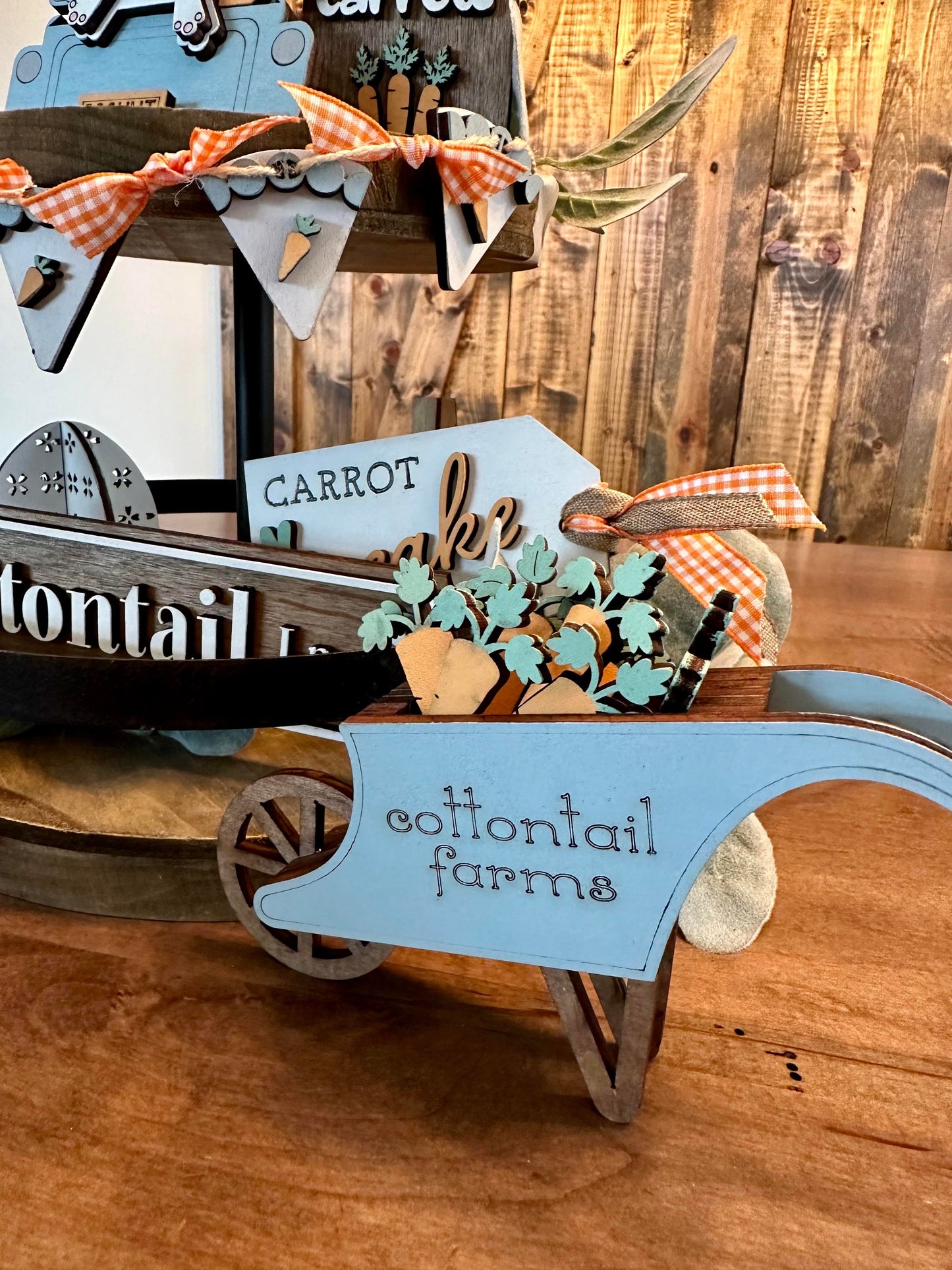 3D Tiered Tray Decor - Cottontail Lane