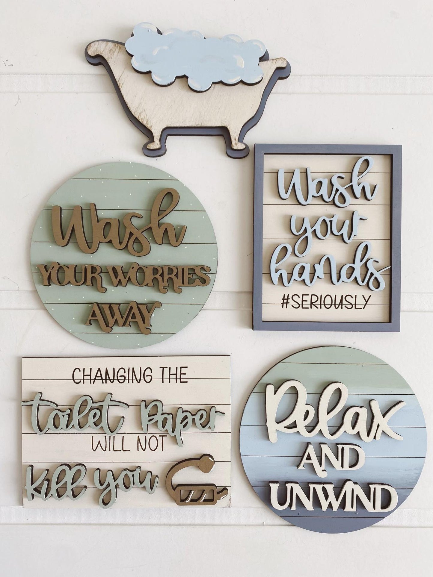 3D Tiered Tray Decor - Relax and Unwind