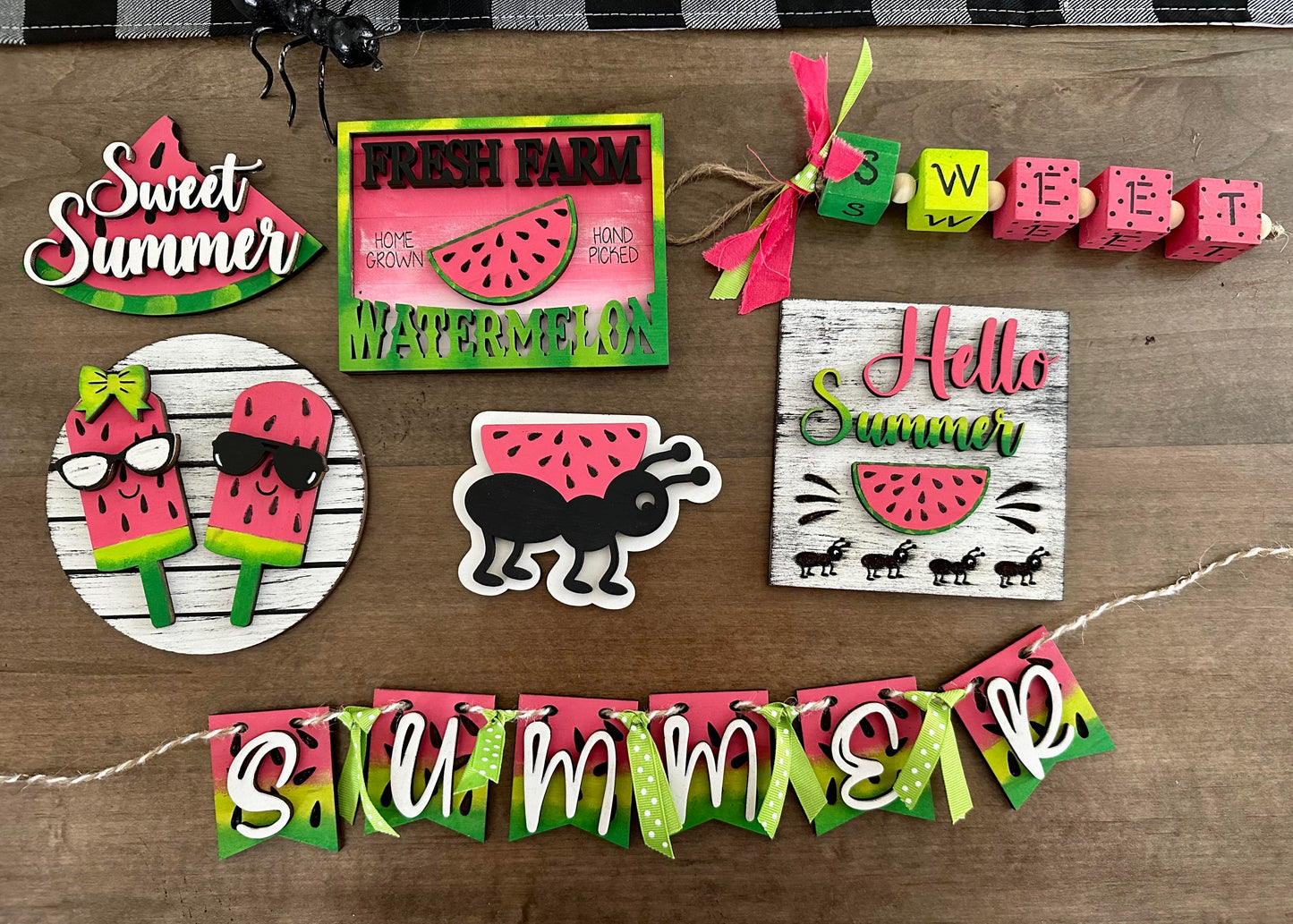3D Tiered Tray Decor - Watermelon Sweet Summertime