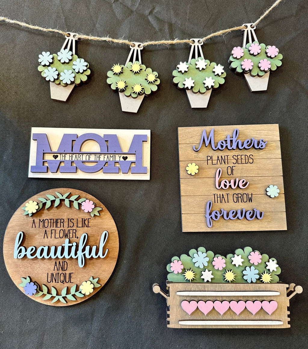 3D Tiered Tray Decor - Mom - Mothers Day