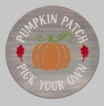 Pumpkin patch pick your own-round