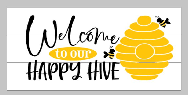 Welcome to our Hive Sign, personalized with Family Est. Date