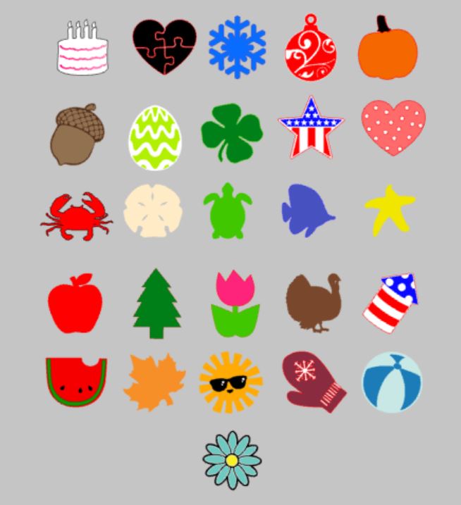 Mini Shape Design 3D pack of 12 SMALL shapes – Mommy's Design Farm