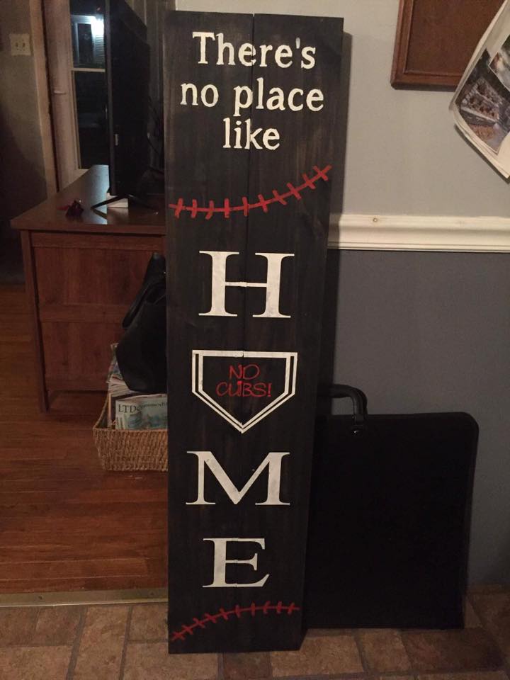 There's no place like home-home plate with family last name