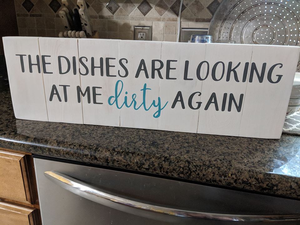 The dishes are looking at me dirty again