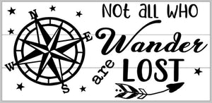 Not all who wonder are lost (big compass)