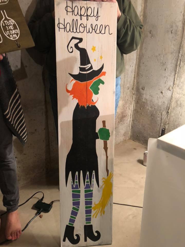 Happy Halloween with witch