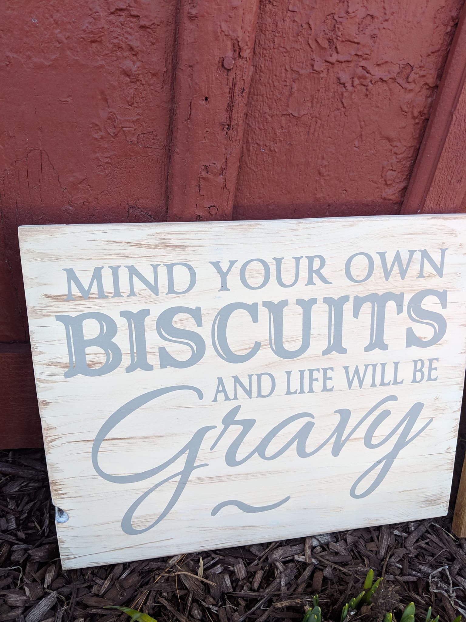 Mind your own biscuits and life will be gravy