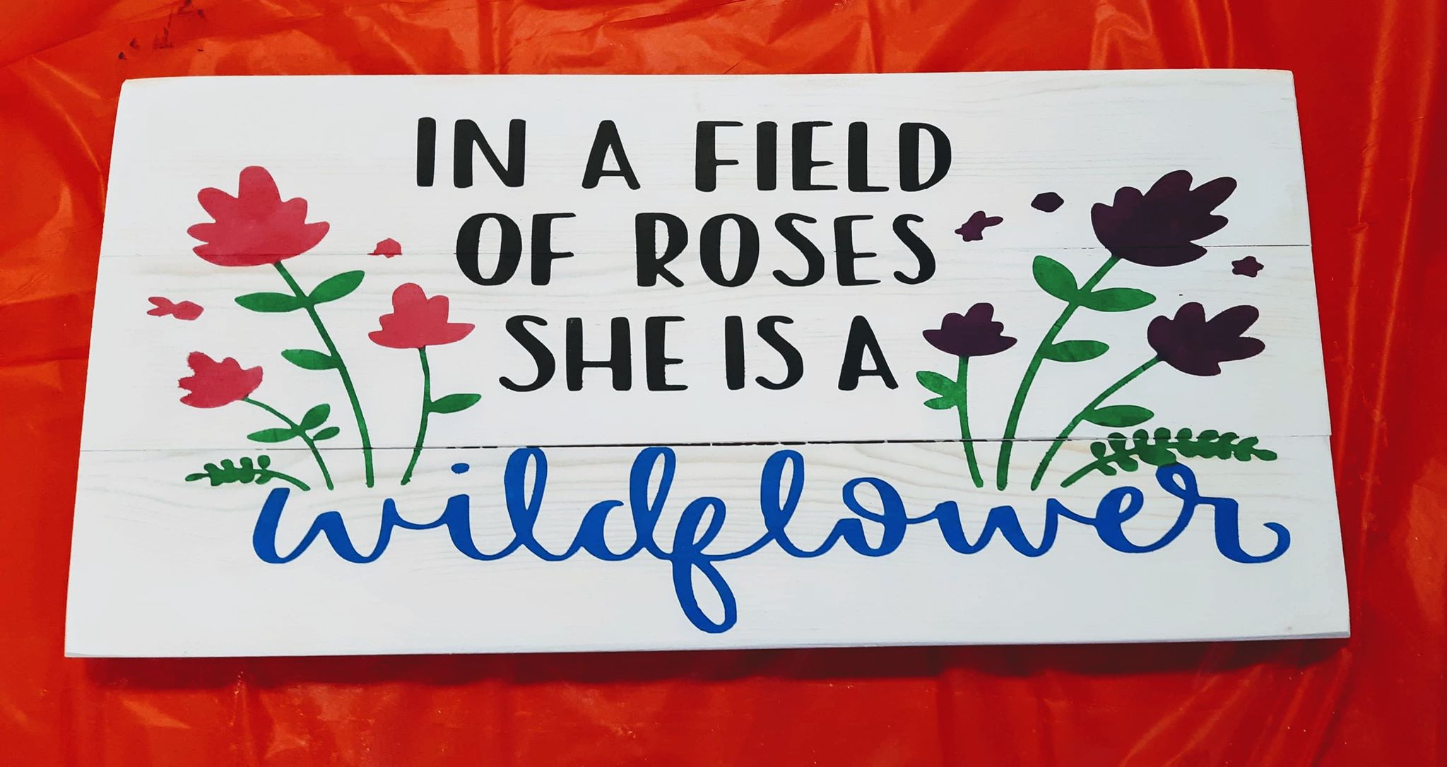In a field of roses she is a wildflower Poster for Sale by Mqcreations