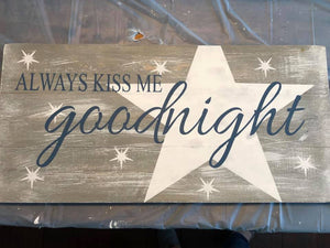 always kiss me goodnight with stars