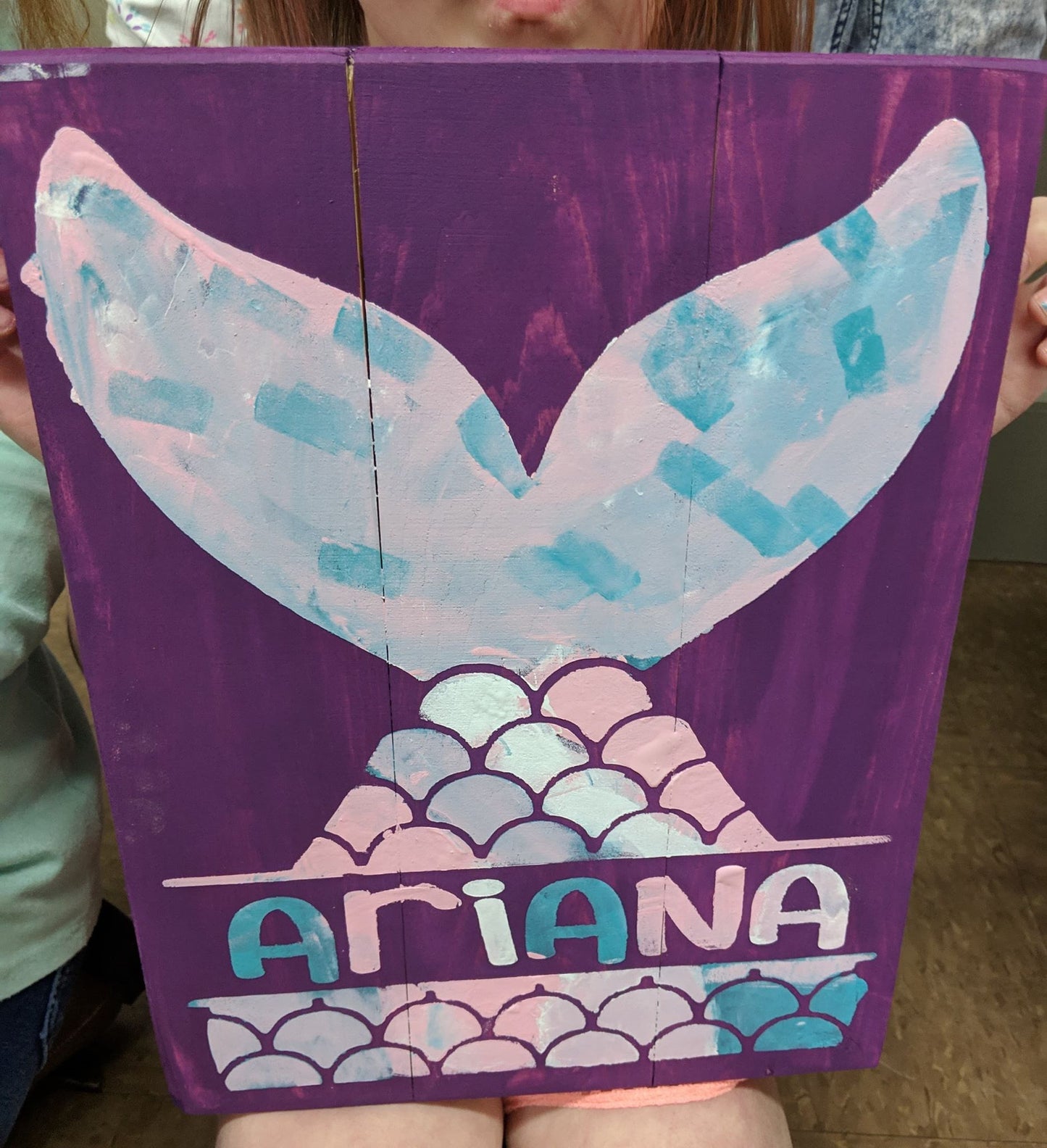 Mermaid tail with name