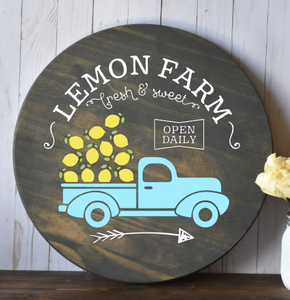 Lemon Farm with truck ROUND