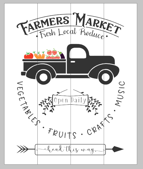 Farmers Market with truck