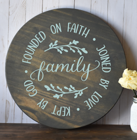 Family Founded on faith Joined by love Kept by God