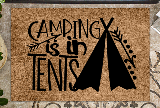 Camping is in tents