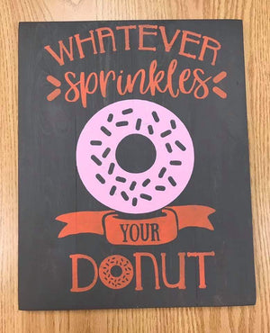 Whatever sprinkles your donut