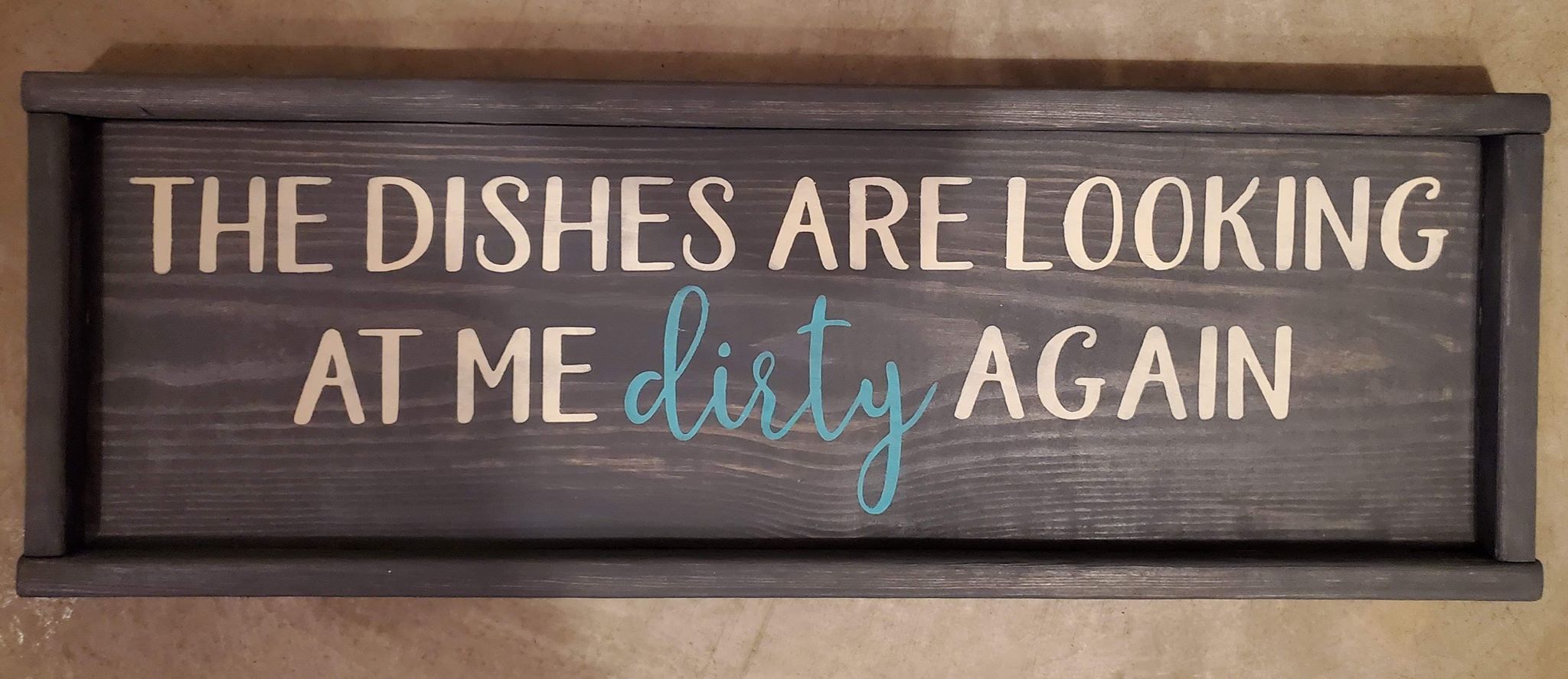 The dishes are looking at me dirty again