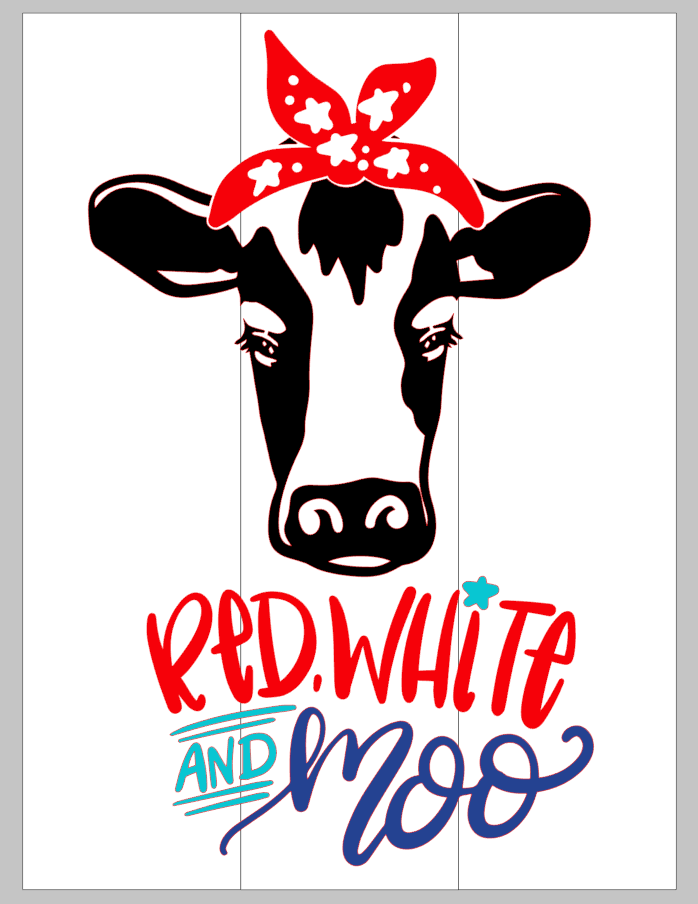 Red White & Moo with cow