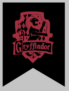 Door hanger Banner - HP Gryffindor Crest