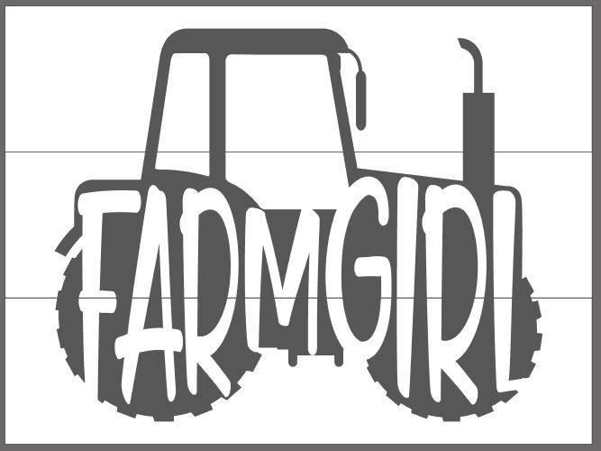 farmgirl with tractor