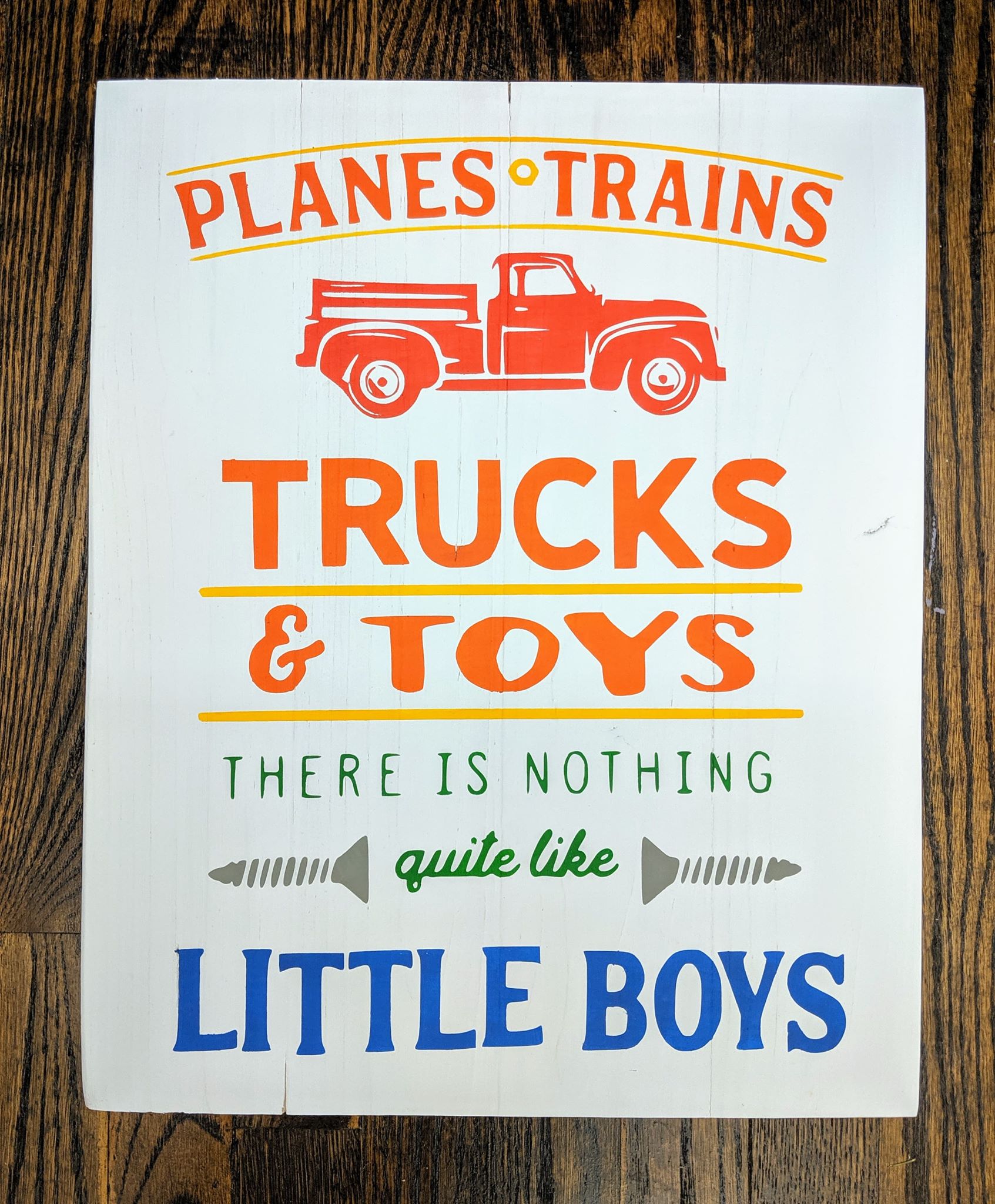 Planes trains trucks and toys