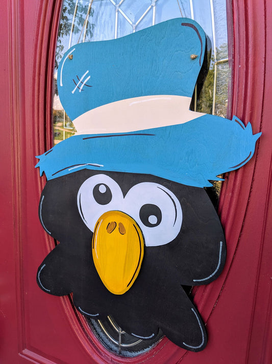 Door hanger Crow with hat