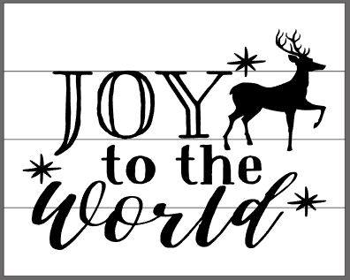 Joy to the world with deer and stars