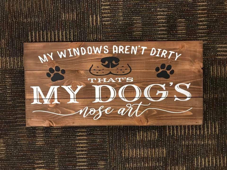 My windows aren't dirty that's my dogs nose art