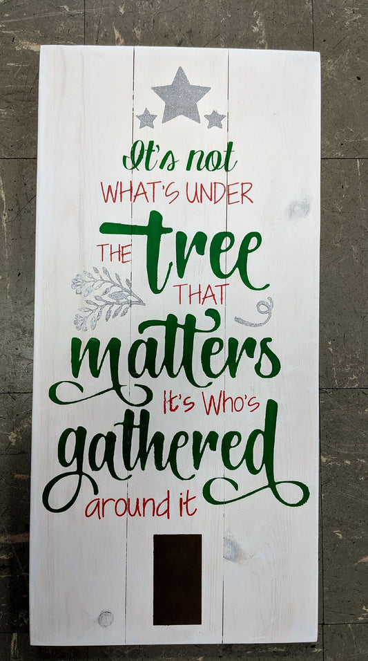 It's not whats under the tree that matters it's whose gathered around it