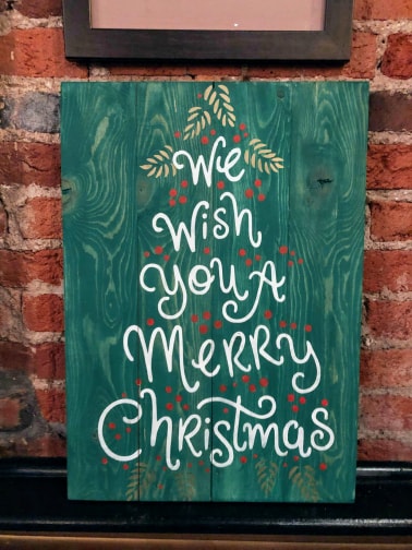 we wish you a Merry Christmas - tree shaped