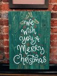 we wish you a Merry Christmas - tree shaped