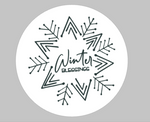 Winter Blessings with Snowflake ROUND