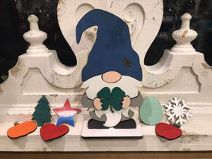 3D Seasonal interchangeable Standing Gnome