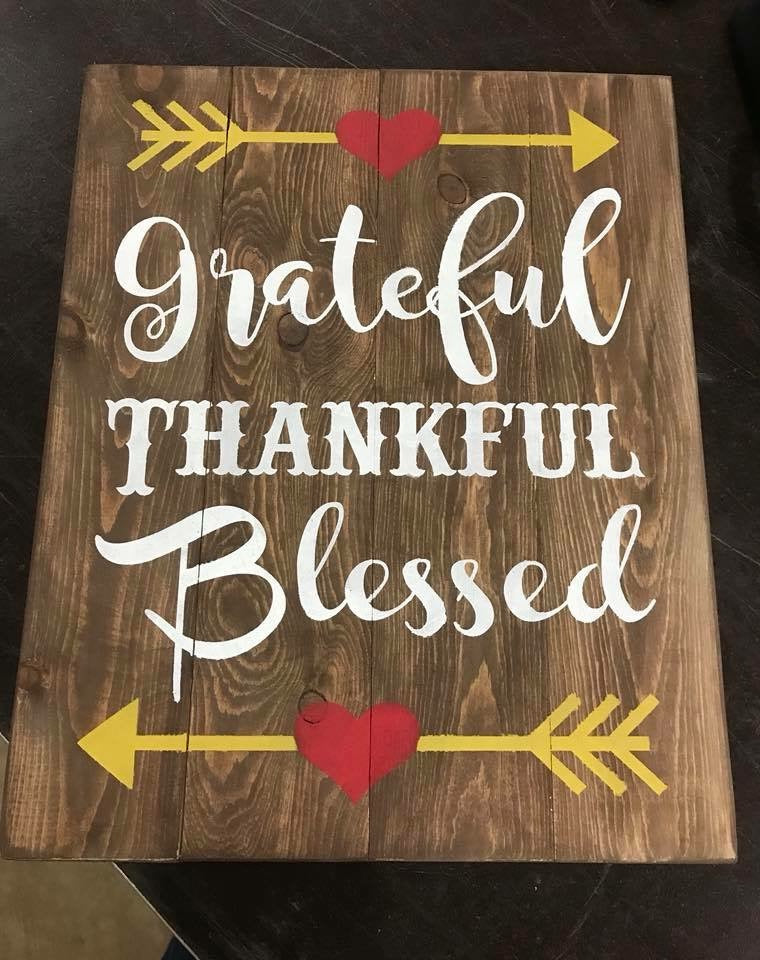 Grateful Thankful Blessed-Heart Arrow