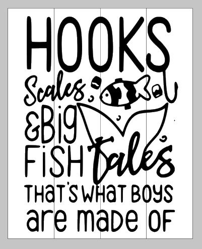 Hooks scales and big fish tales