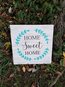 Home sweet home wreath design