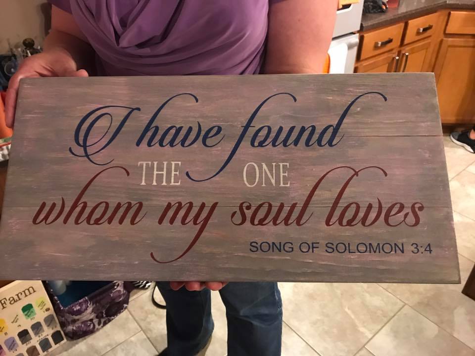 I have found the one whom my soul loves