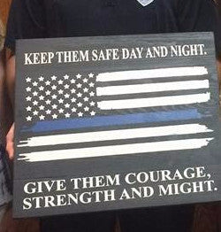 Keep them safe - large flag design