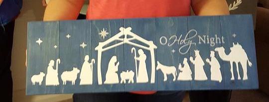O holy night with stable