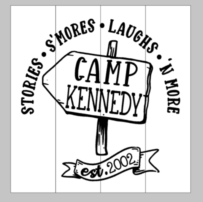 Stories S'mores Laughs N More Camp-family name est date