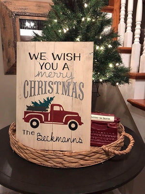 We wish you a merry christmas-Truck