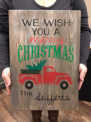 We wish you a merry christmas-Truck