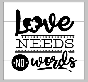 Love needs no words - autism
