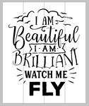 I am beautiful I am brilliant watch me fly - autism