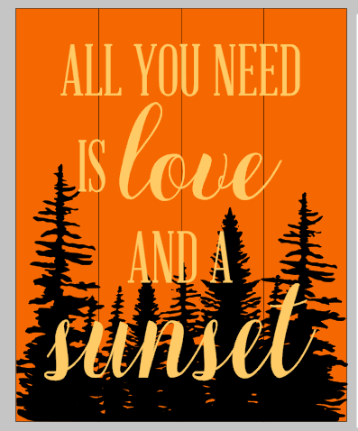 All you need is love and a sunset